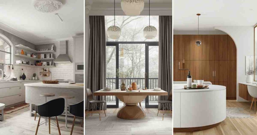 Exploring Curved Kitchen Elements