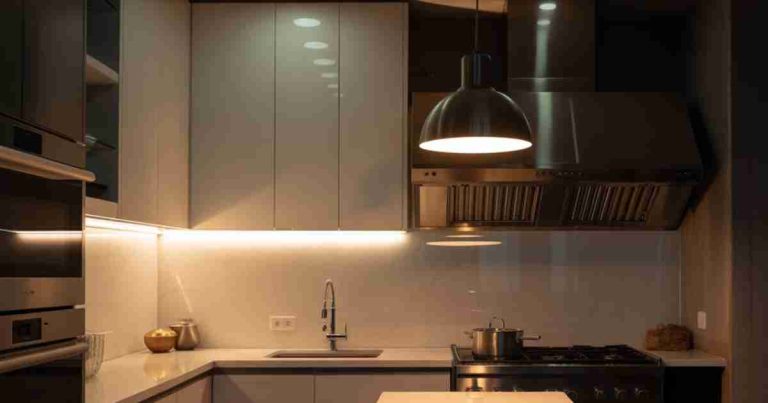 How To Design A Small Kitchen With No Window Lighting And Ventilation Solutions[1]