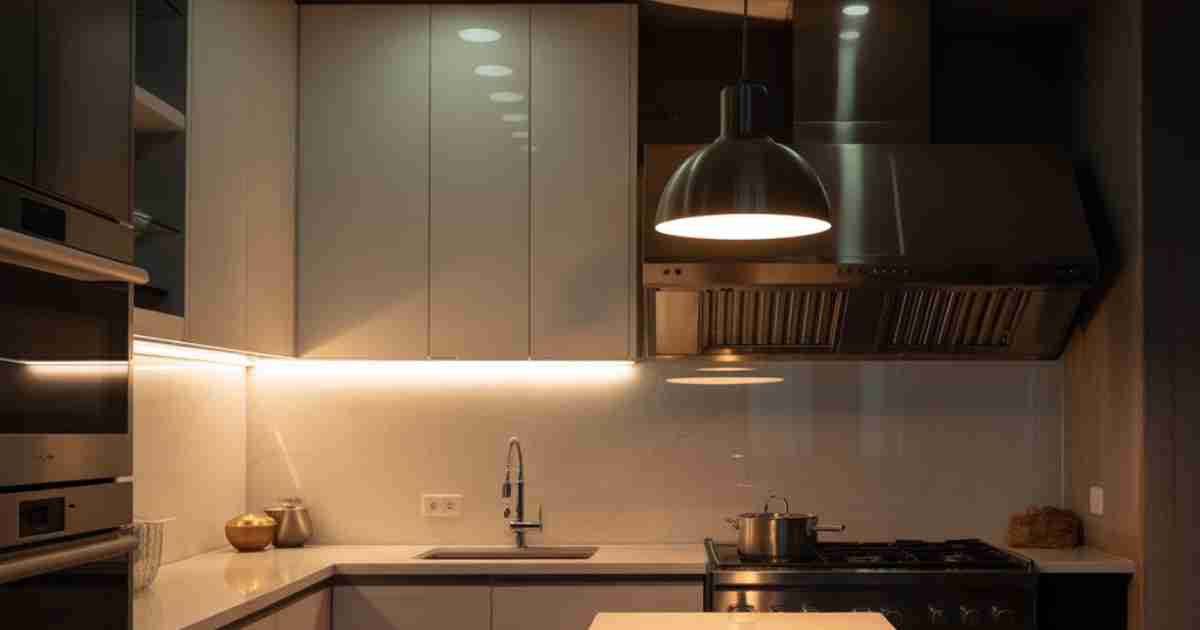 How To Design A Small Kitchen With No Window Lighting And Ventilation Solutions[1]