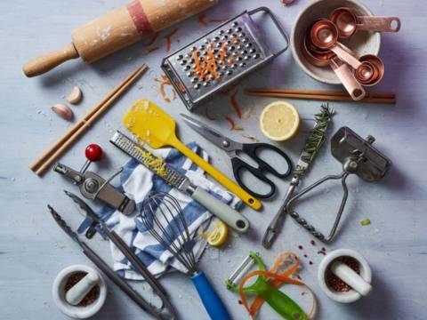 Kitchen Tools on Countertop