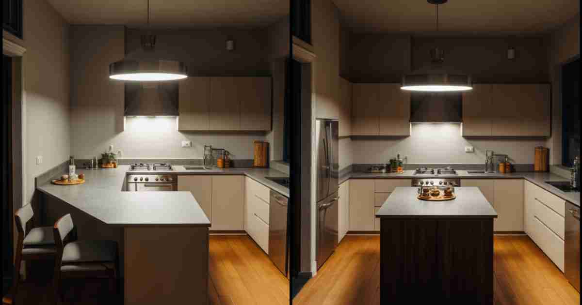 Kitchen Peninsula Vs Island For Small Kitchens Which Adds More Value[1]