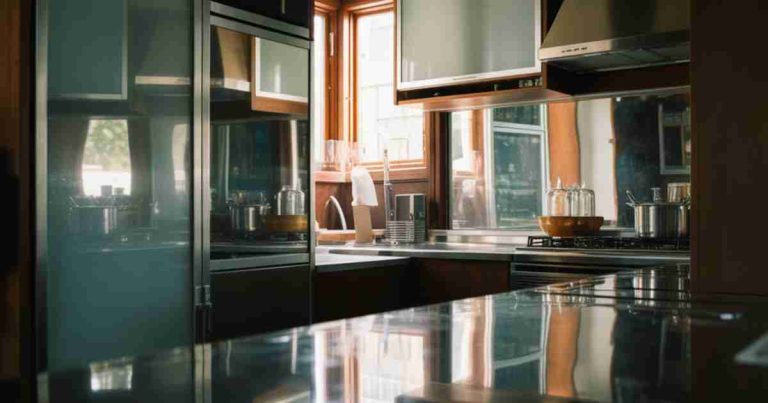 Mirror And Glass In Small Kitchens Do Reflective Surfaces Actually Expand Space[1]