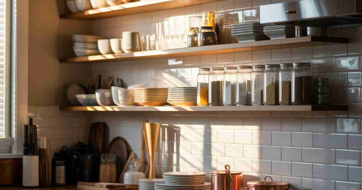 Open Shelving In Small Kitchens Does It Actually Help Or Create More Clutter[1]