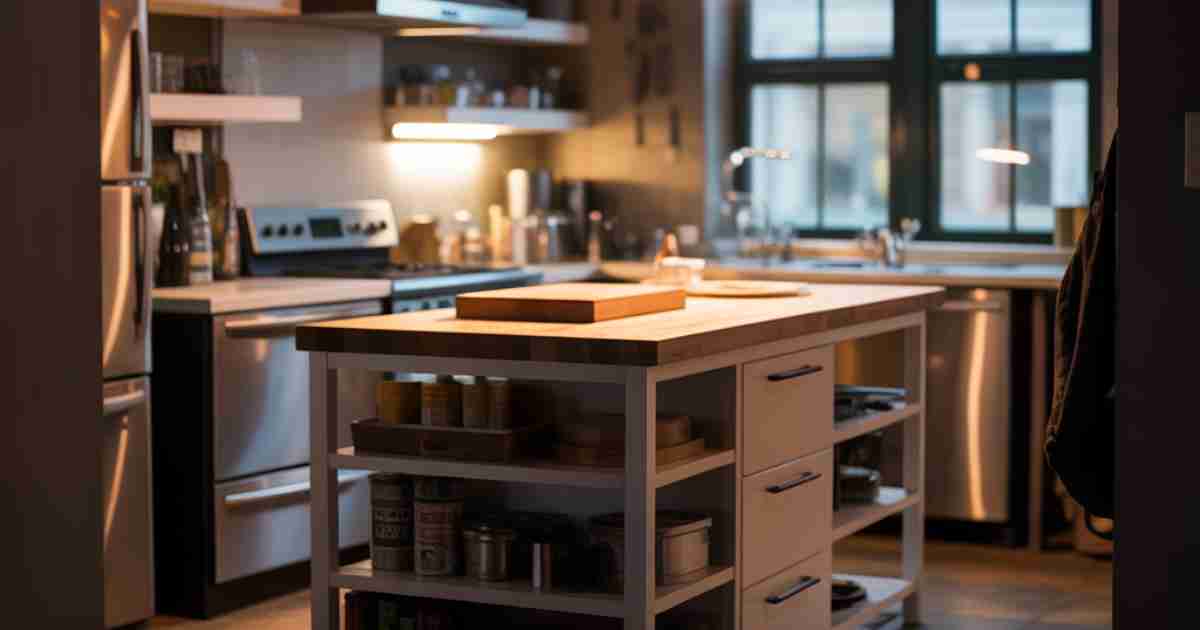 Small Kitchen Island Ideas When Does An Island Actually Work In A Tiny Kitchen[1]