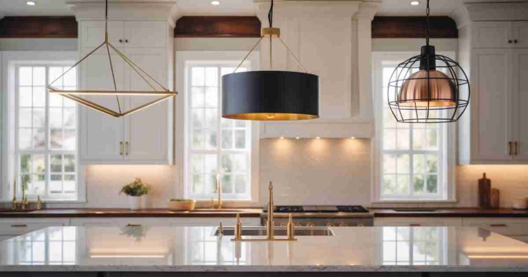 Statement Pendant Lights For Kitchens Trends In Brass, Black, And Mixed Metals[1]