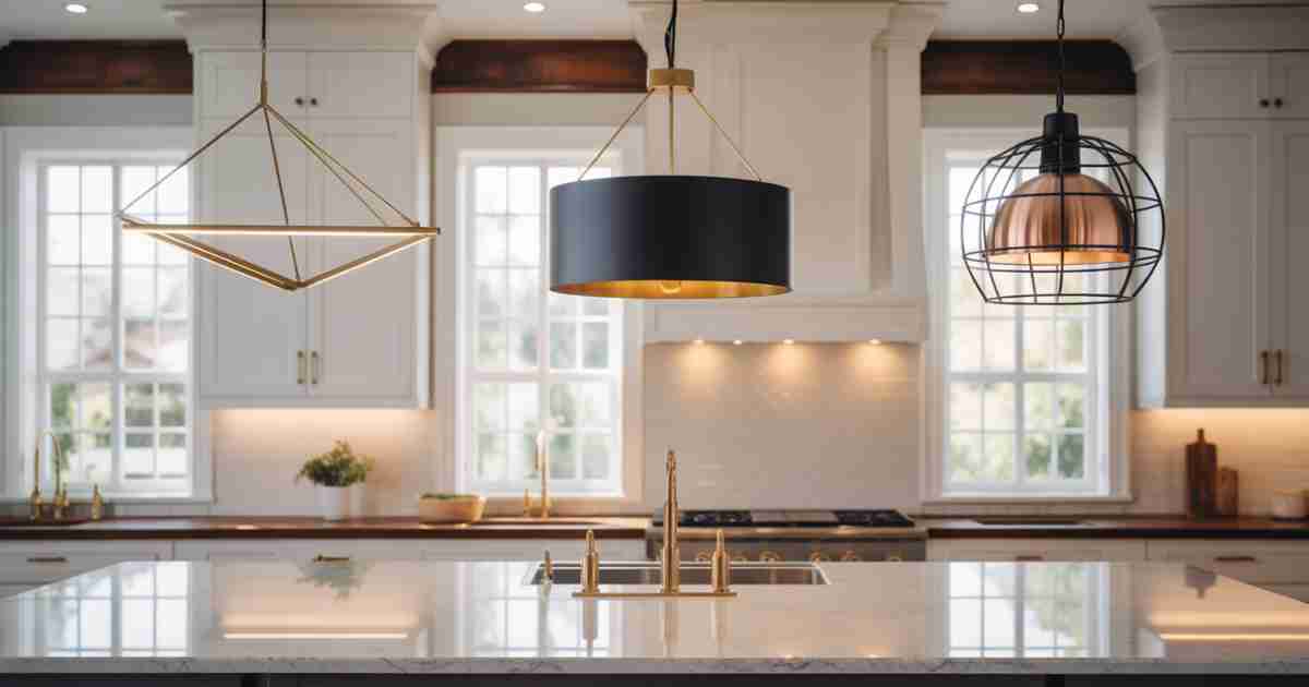 Statement Pendant Lights For Kitchens Trends In Brass, Black, And Mixed Metals[1]