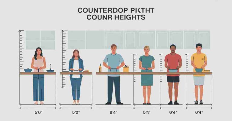 What Is The Correct Height For Kitchen Countertops (Based On Body Height)[1]