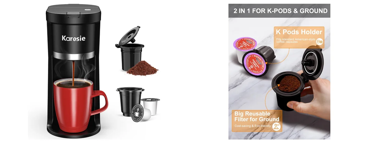 Karosie Small Single Serve Coffee Maker images
