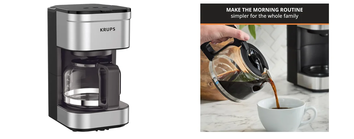 KRUPS Simply Brew Compact 5 Cup Coffee images