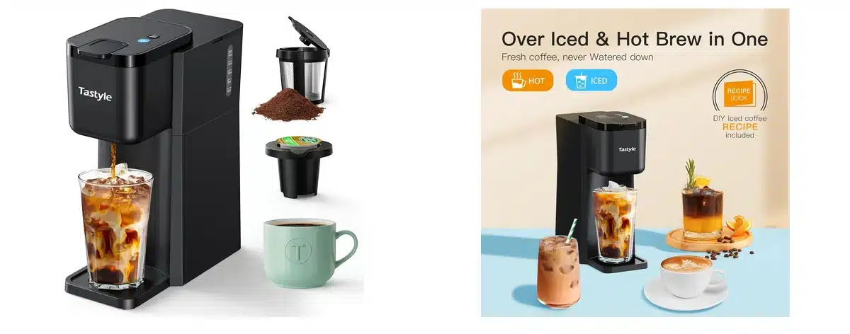 Tastyle Mini Hot and Iced Coffee Maker images