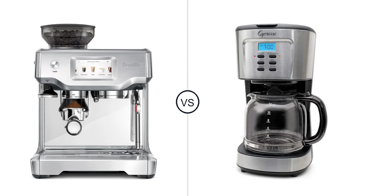 Comparison of Breville BES880BSS and Capresso 12-Cup