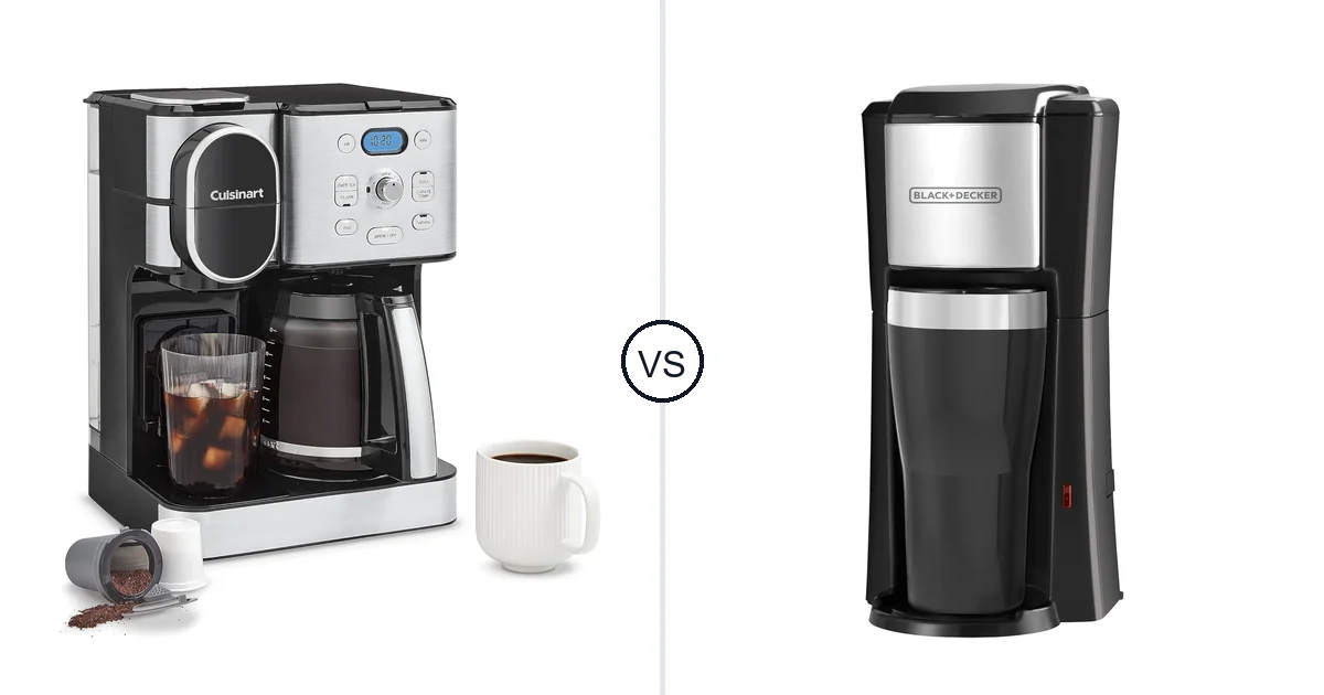 Comparison of Cuisinart SS-16 and BLACK+DECKER Single Serve Coffeemaker