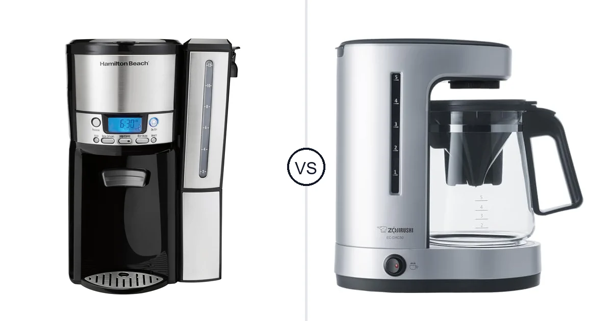 Comparison of Hamilton Beach 47950 and Zojirushi EC-DAC50SZ