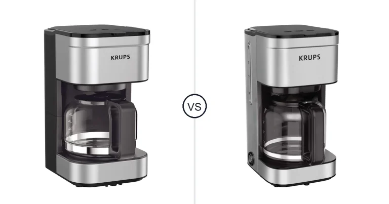 Comparison of KRUPS Simply Brew Compact 5 Cup Coffee and KRUPS Coffee Maker 10 Cups Simply Brew