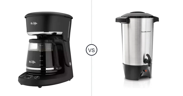 Comparison of Mr. Coffee 12-Cup and Hamilton Beach 45 Cup Coffee Urn and Hot
