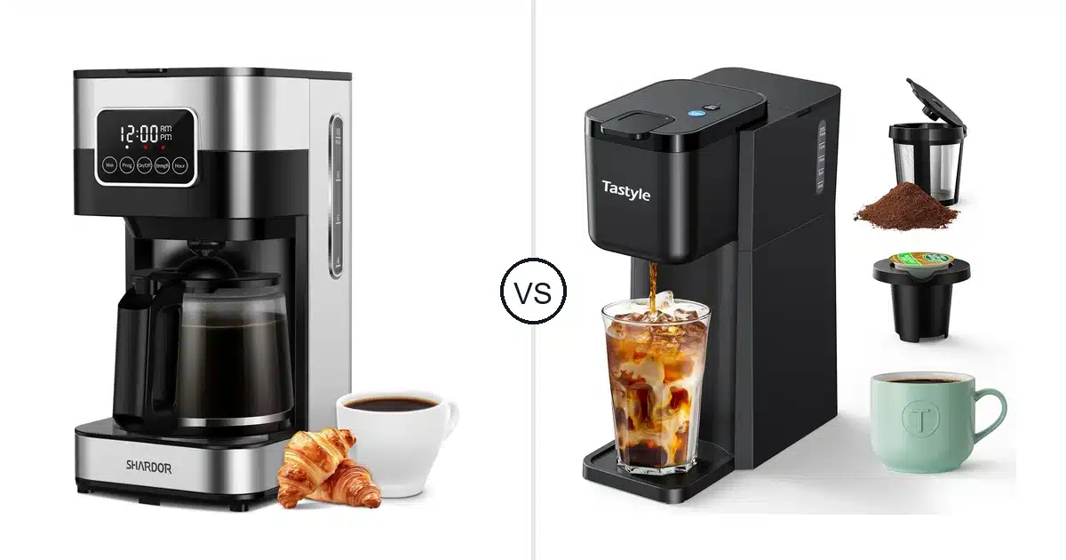 Comparison of SHARDOR 10-Cup and Tastyle Mini Hot and Iced Coffee Maker