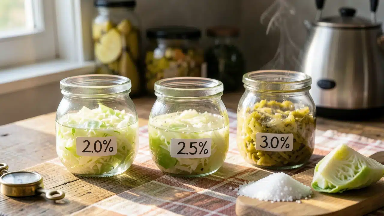 Brine Ratios for Sauerkraut (Kraut)
