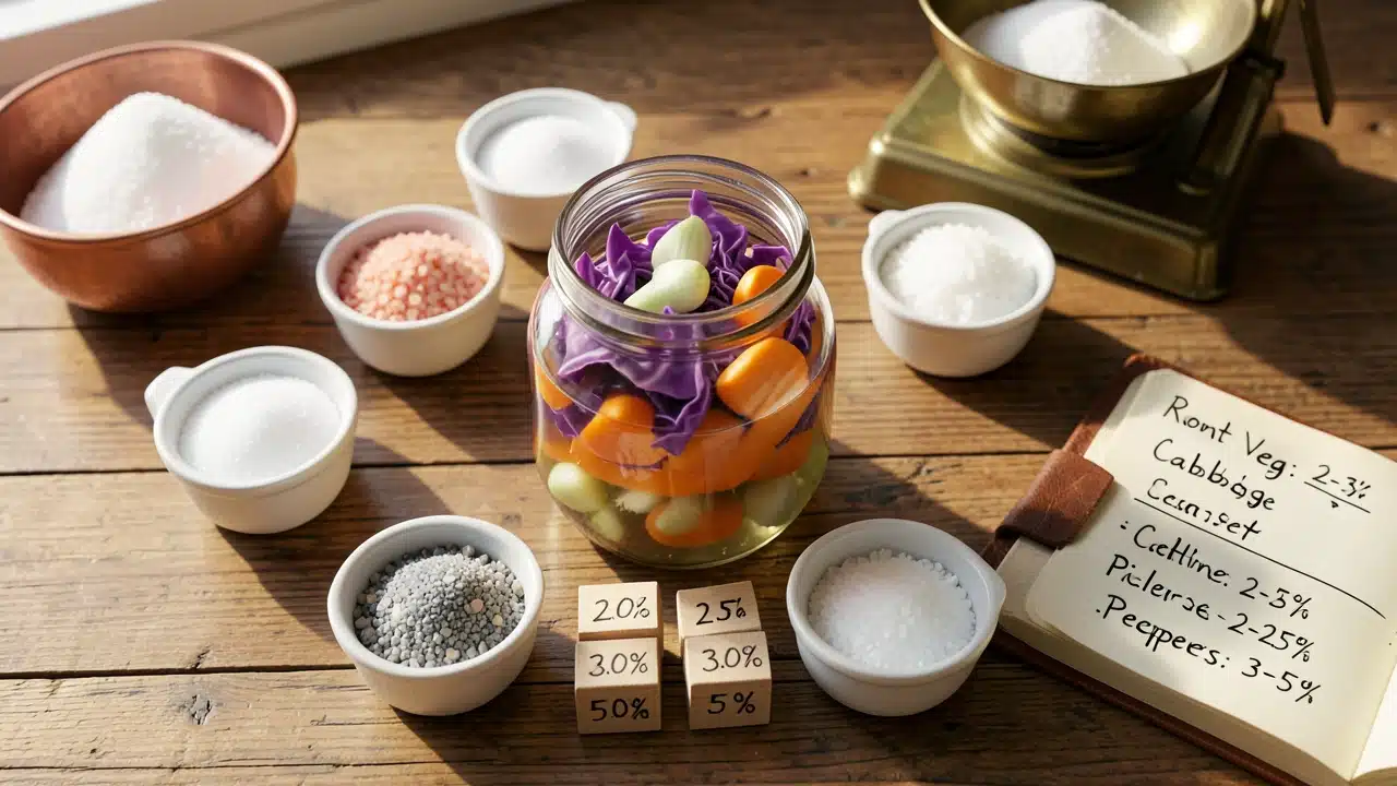 Common Fermentation Salt Percentage Guidelines