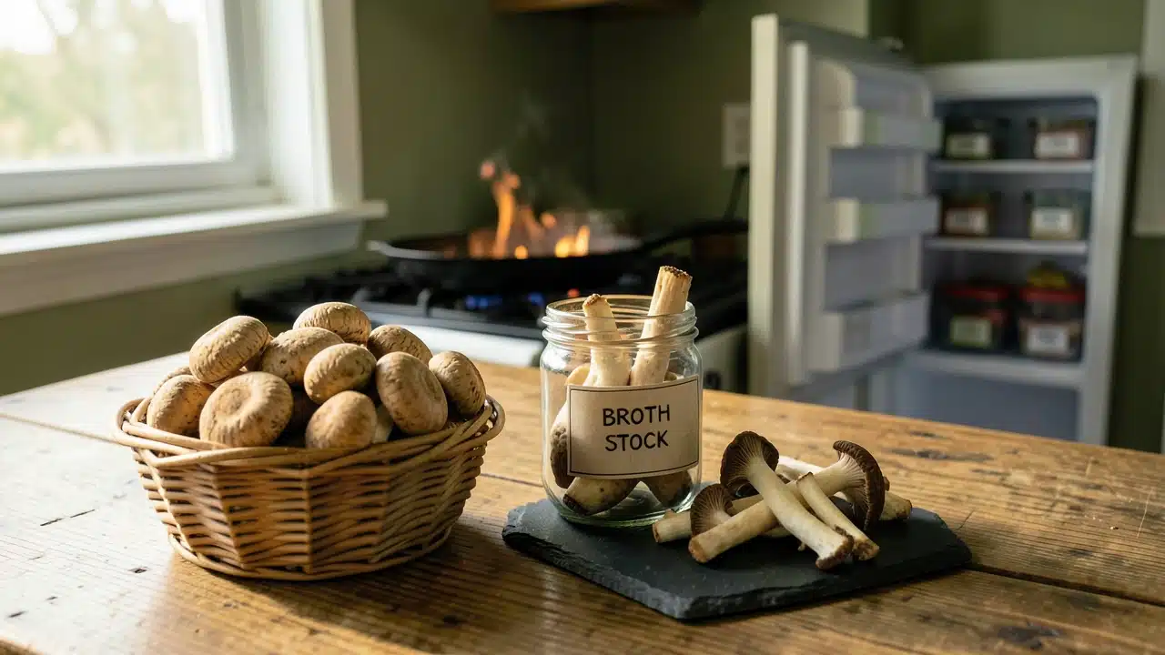 Common Mushroom Varieties for Saving Scraps
