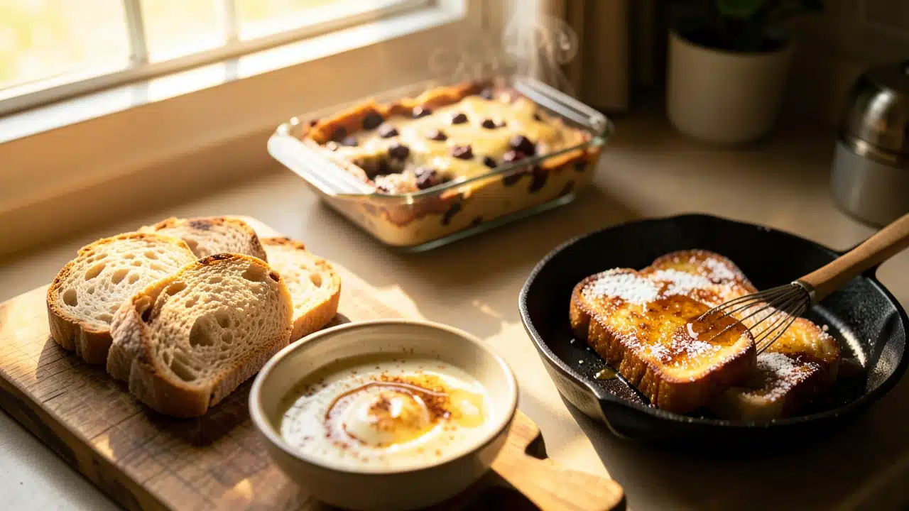 Create Delicious French Toast and Bread Pudding