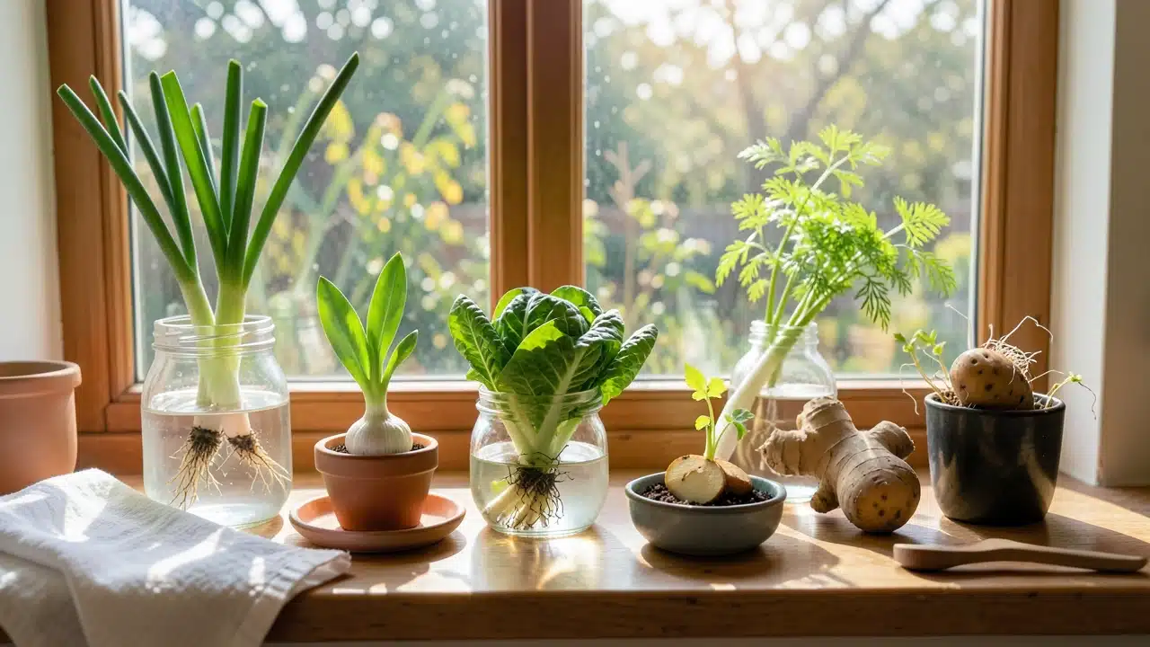 Regrow 7 Kitchen Scraps On A Windowsill, Zero Gardening Skill