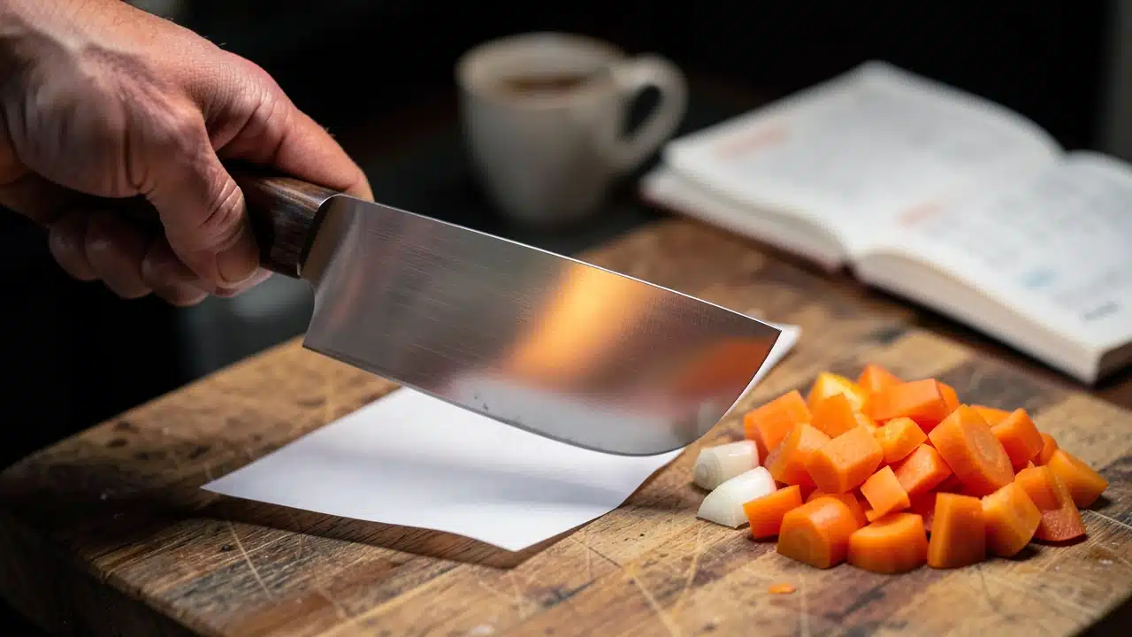 The Paper Test: Why Sharp Knives Change Your Entire Prep Speed