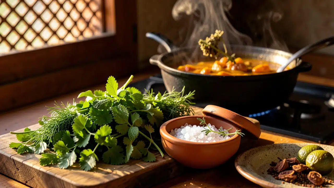 Using Your Preserved Herbs in Moroccan Cooking