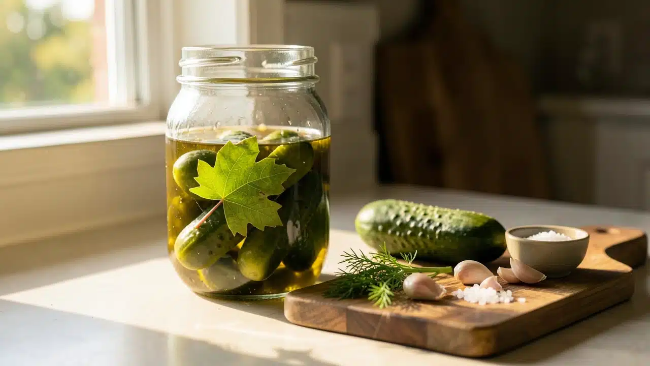 Why Homemade Pickles Go Soft, and How Grape or Oak Leaves Help: The Natural Solution