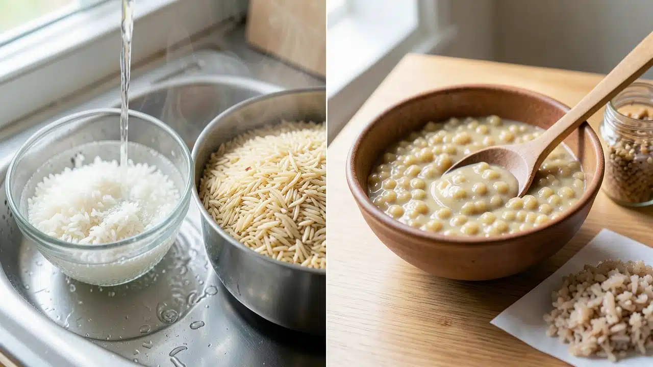 Why Washing Rice Helps Some Dishes, Ruins Others: Starch Logic