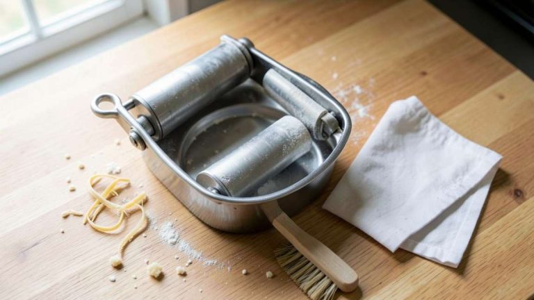 Cleaning a Pasta Maker Without Getting the Rollers Wet Inside
