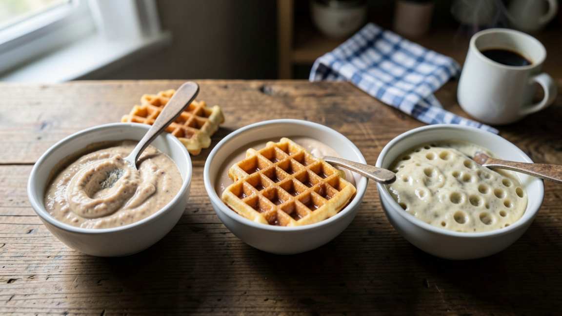 Common Waffle Batter Types and Their Results