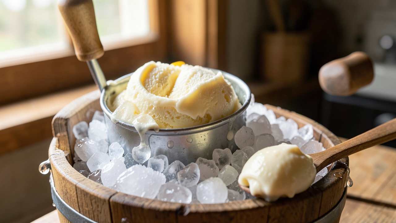 How Does Rock Salt Work in a Traditional Ice Cream Maker?