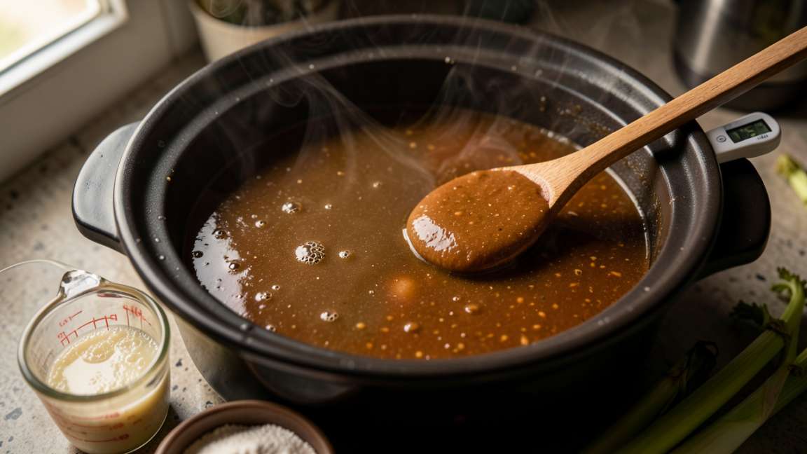 How Does Slow Cooking Temperature Affect Thickeners?