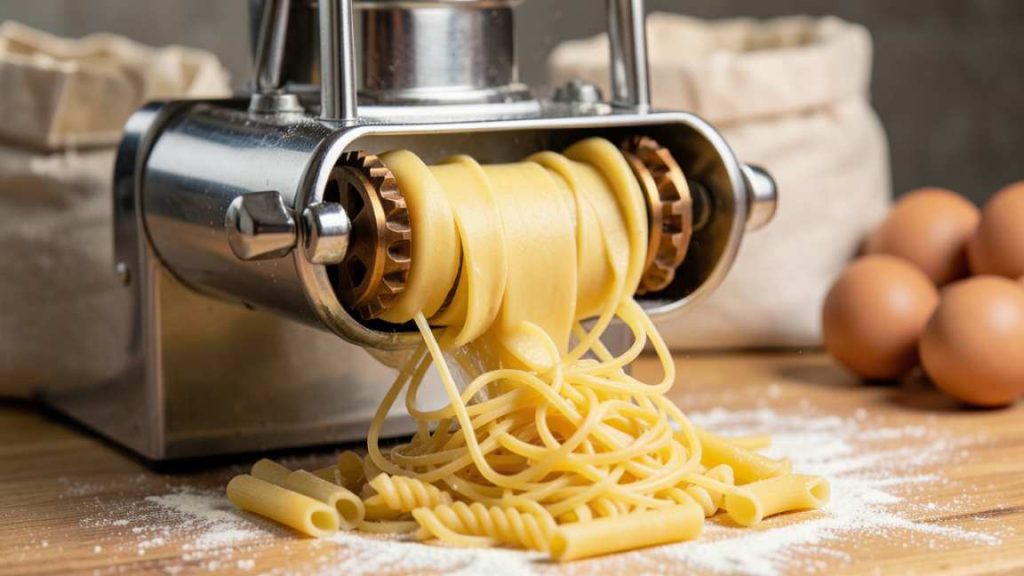 How Electric Pasta Makers Extrude Dough Into Different Shapes