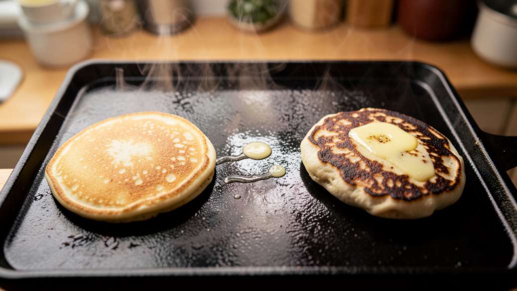 How Griddle Temperature Affects Pancake Browning Evenness