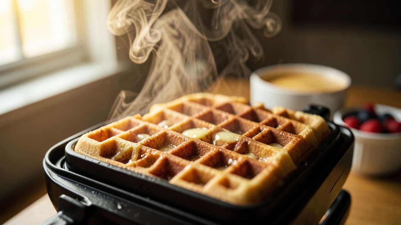 How Steam Vents Give Waffle Makers a Crisp Golden Texture