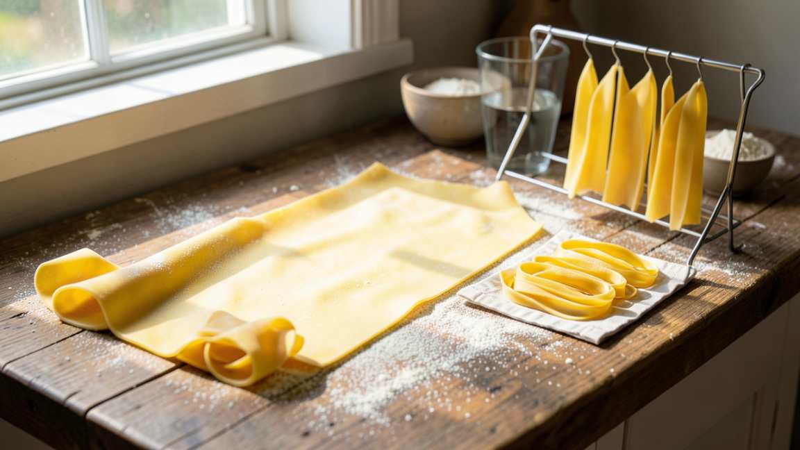 How to Dry Fresh Pasta Step by Step