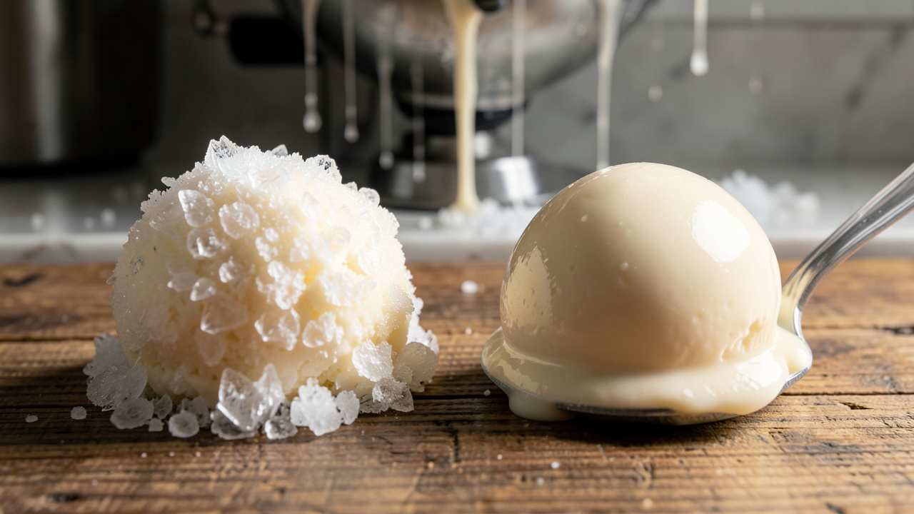 What Causes Ice Crystals in Homemade Ice Cream?